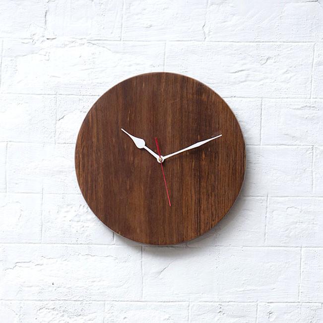 Walnut Slab Clock